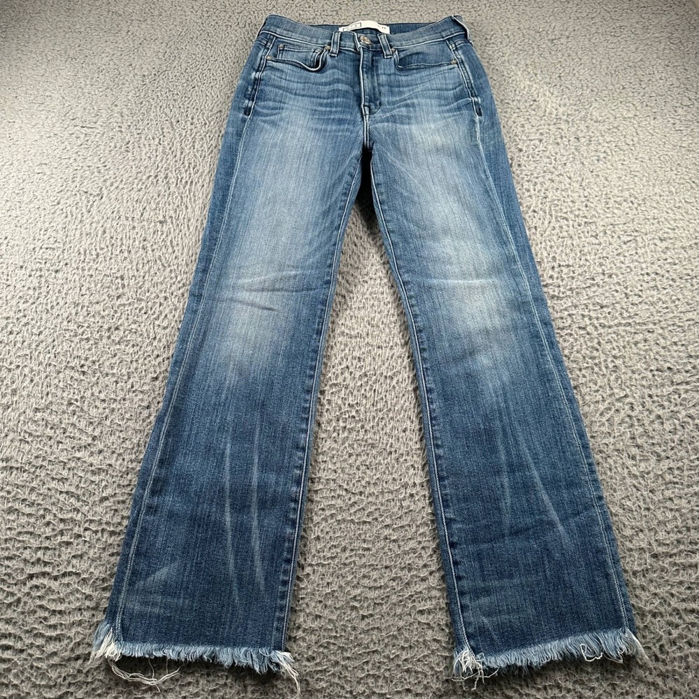AYR Women's Flared Wide-Leg Jeans in Washed Blue